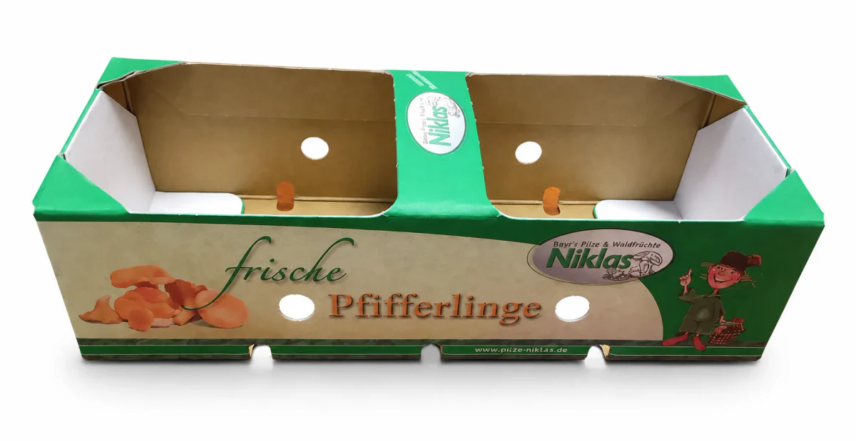 Printed carton packaging for fresh food