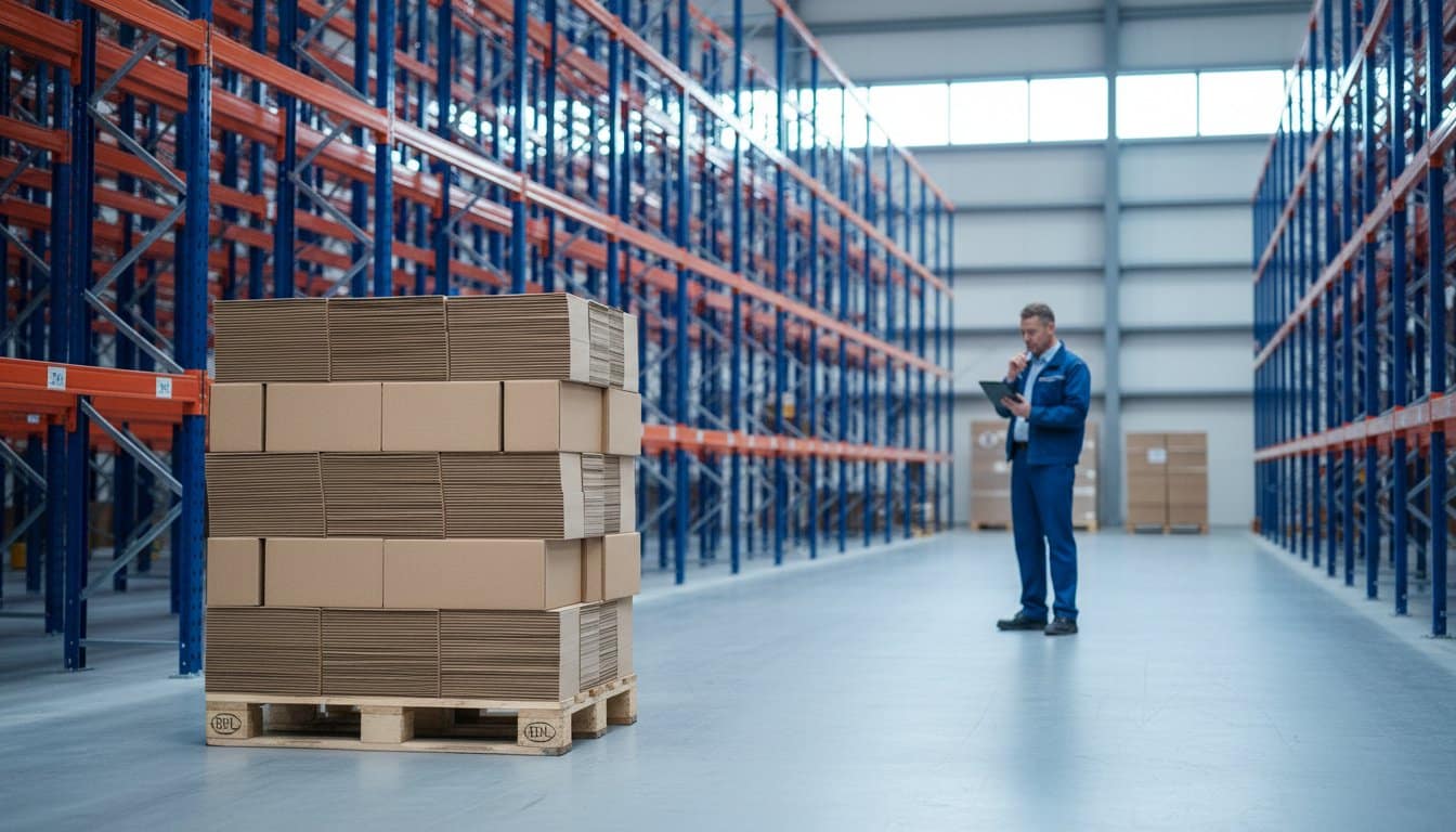 Effiziente Lagerhaltung von Faltschachteln: Platzsparende Stapelung und industrielle Lagerung